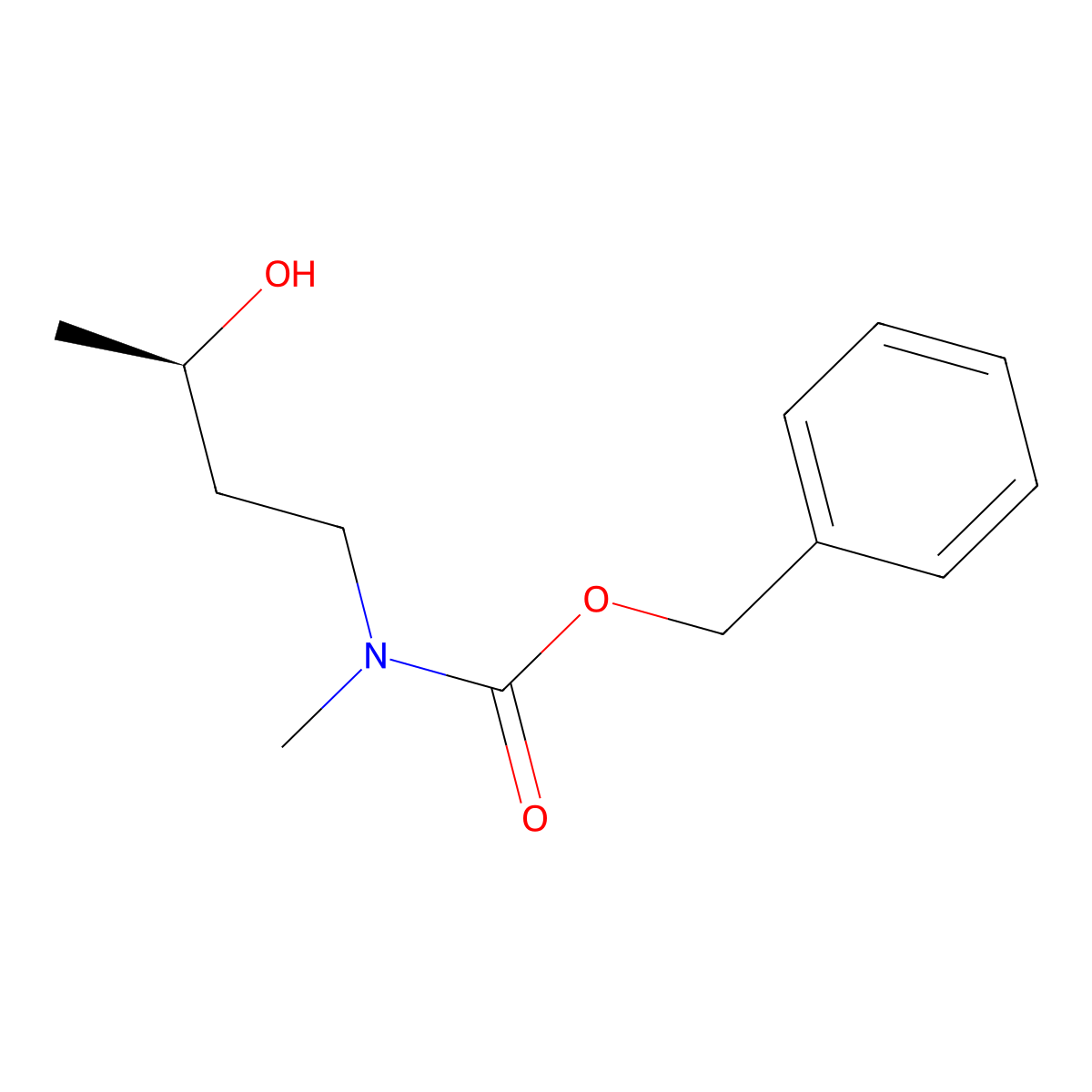 benzyl N-[(3R)-3-hydroxybutyl]-N-methylcarbamate molecular structure, CAS 2679835-16-4