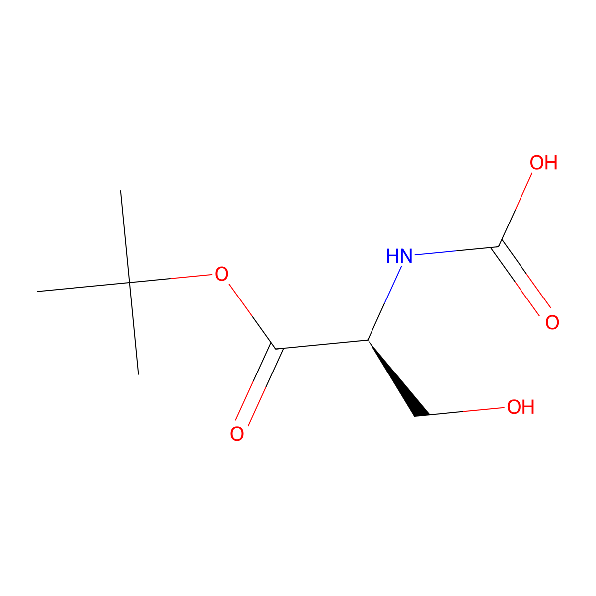 [(2S)-1-(tert-butoxy)-3-hydroxy-1-oxopropan-2-yl]carbamic acid molecular structure, CAS 2679835-62-0