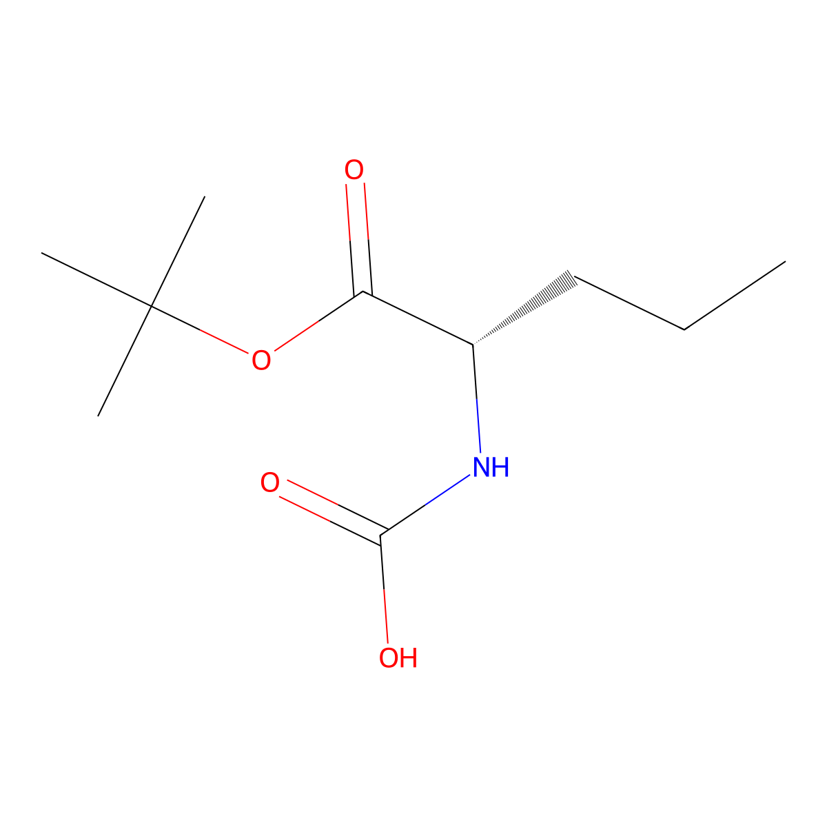 [(2S)-1-(tert-butoxy)-1-oxopentan-2-yl]carbamic acid molecular structure, CAS 2679835-81-3