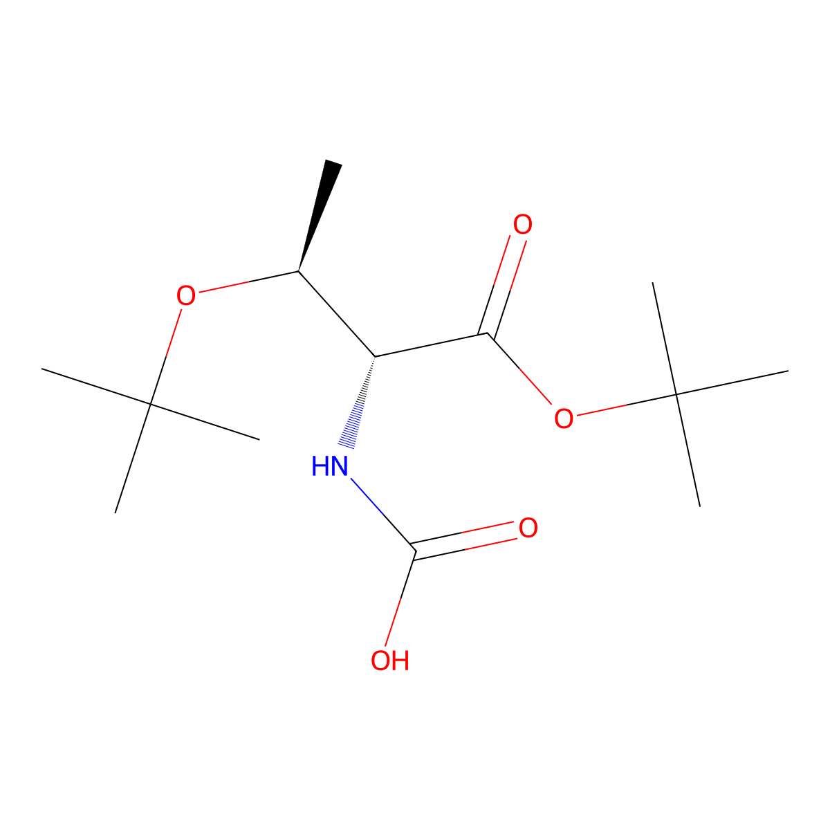 [(2R,3S)-1,3-bis(tert-butoxy)-1-oxobutan-2-yl]carbamic acid molecular structure, CAS 2679836-01-0