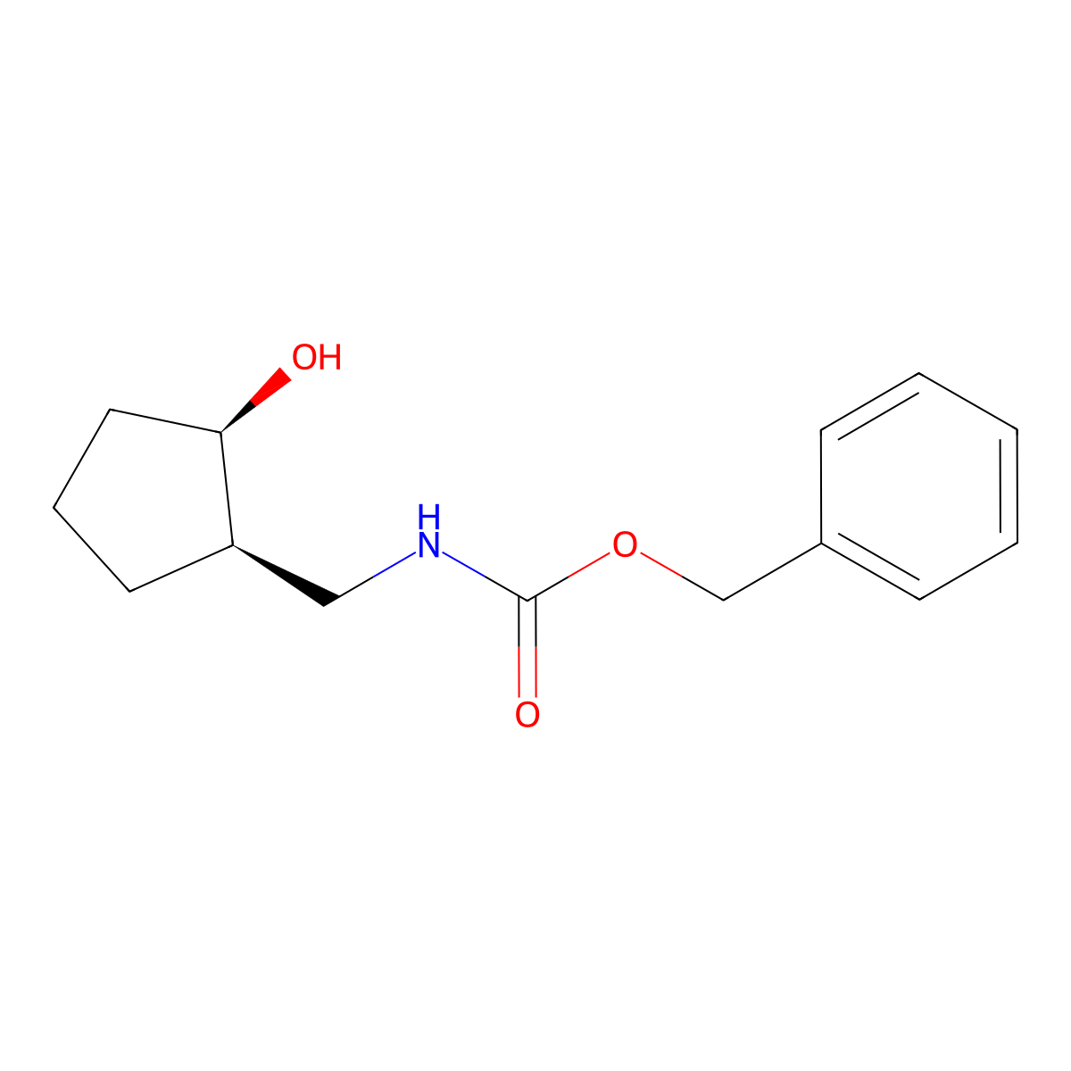 benzyl N-{[(1R,2R)-2-hydroxycyclopentyl]methyl}carbamate molecular structure, CAS 2679836-66-7