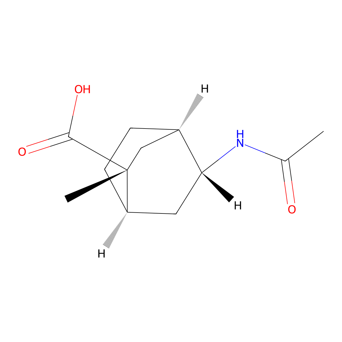 rac-(1R,2R,4R,5R)-5-acetamido-2-methylbicyclo[2.2.2]octane-2-carboxylic acid molecular structure, CAS 2679836-72-5