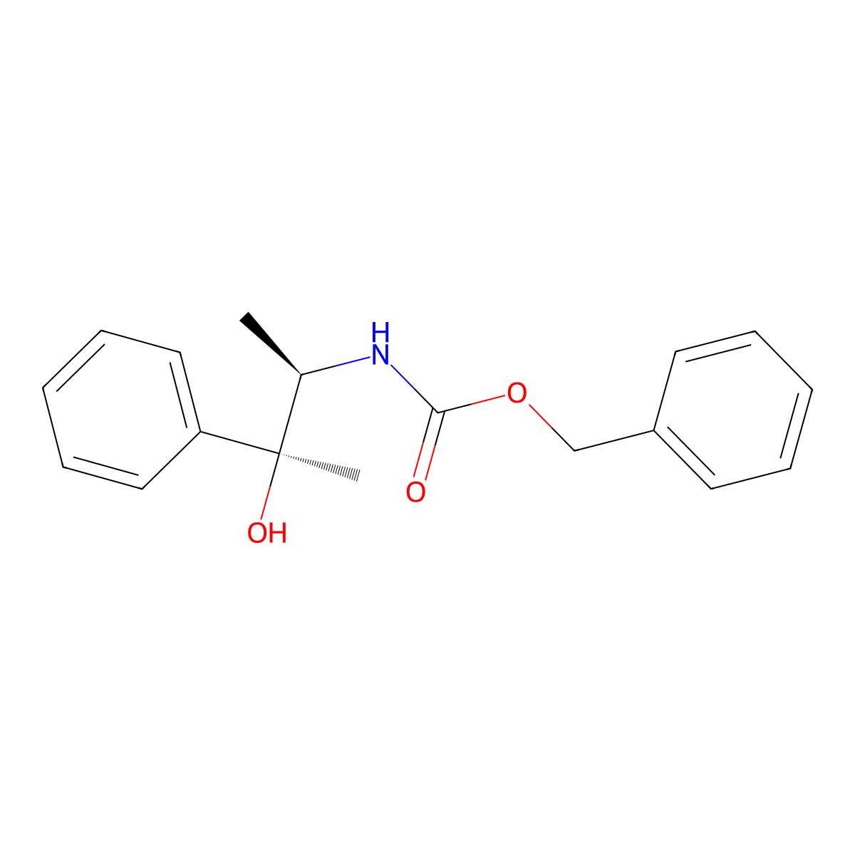 rac-benzyl N-[(2R,3S)-3-hydroxy-3-phenylbutan-2-yl]carbamate molecular structure, CAS 2679836-76-9
