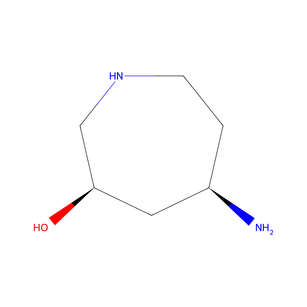 rac-(3R,5R)-5-aminoazepan-3-ol molecular structure, CAS 2679839-12-2