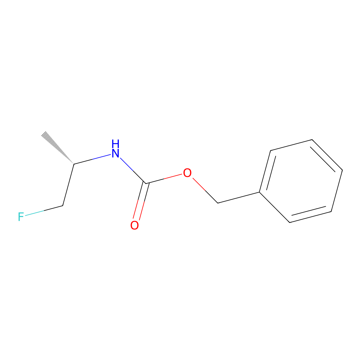 benzyl N-[(2S)-1-fluoropropan-2-yl]carbamate molecular structure, CAS 2679839-54-2