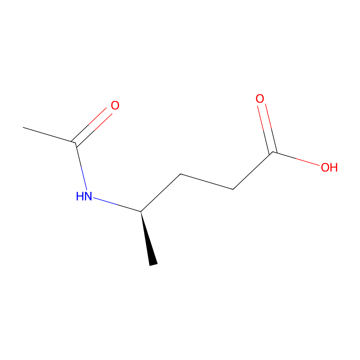 (4R)-4-acetamidopentanoic acid molecular structure, CAS 2679858-58-1