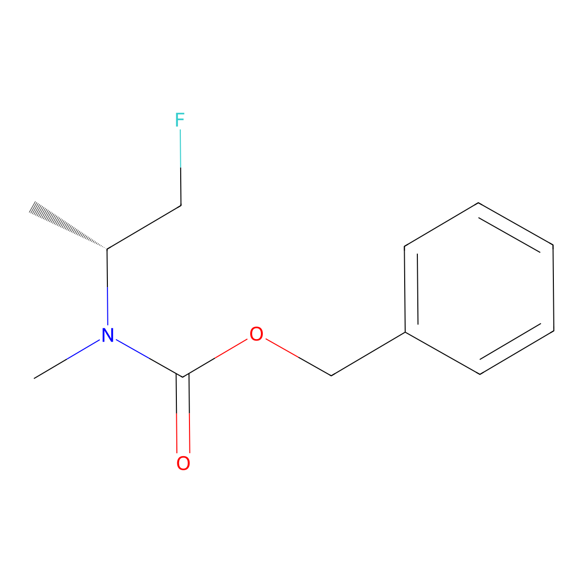 benzyl N-[(2R)-1-fluoropropan-2-yl]-N-methylcarbamate molecular structure, CAS 2679859-04-0