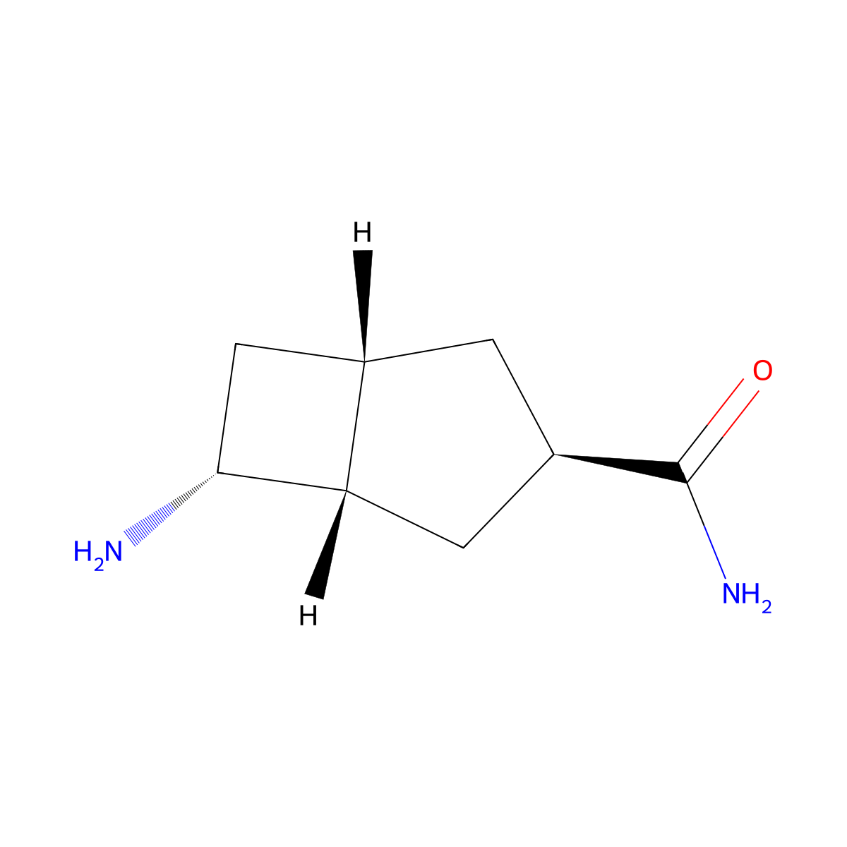 rac-(1R,3S,5R,6S)-6-aminobicyclo[3.2.0]heptane-3-carboxamide molecular structure, CAS 2679859-06-2