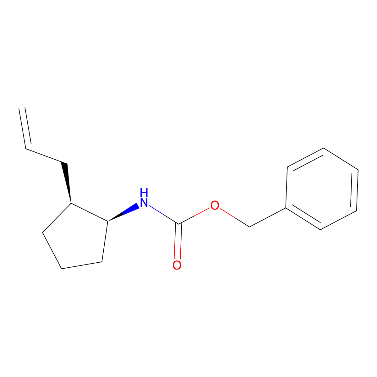 rac-benzyl N-[(1R,2R)-2-(prop-2-en-1-yl)cyclopentyl]carbamate molecular structure, CAS 2679859-18-6