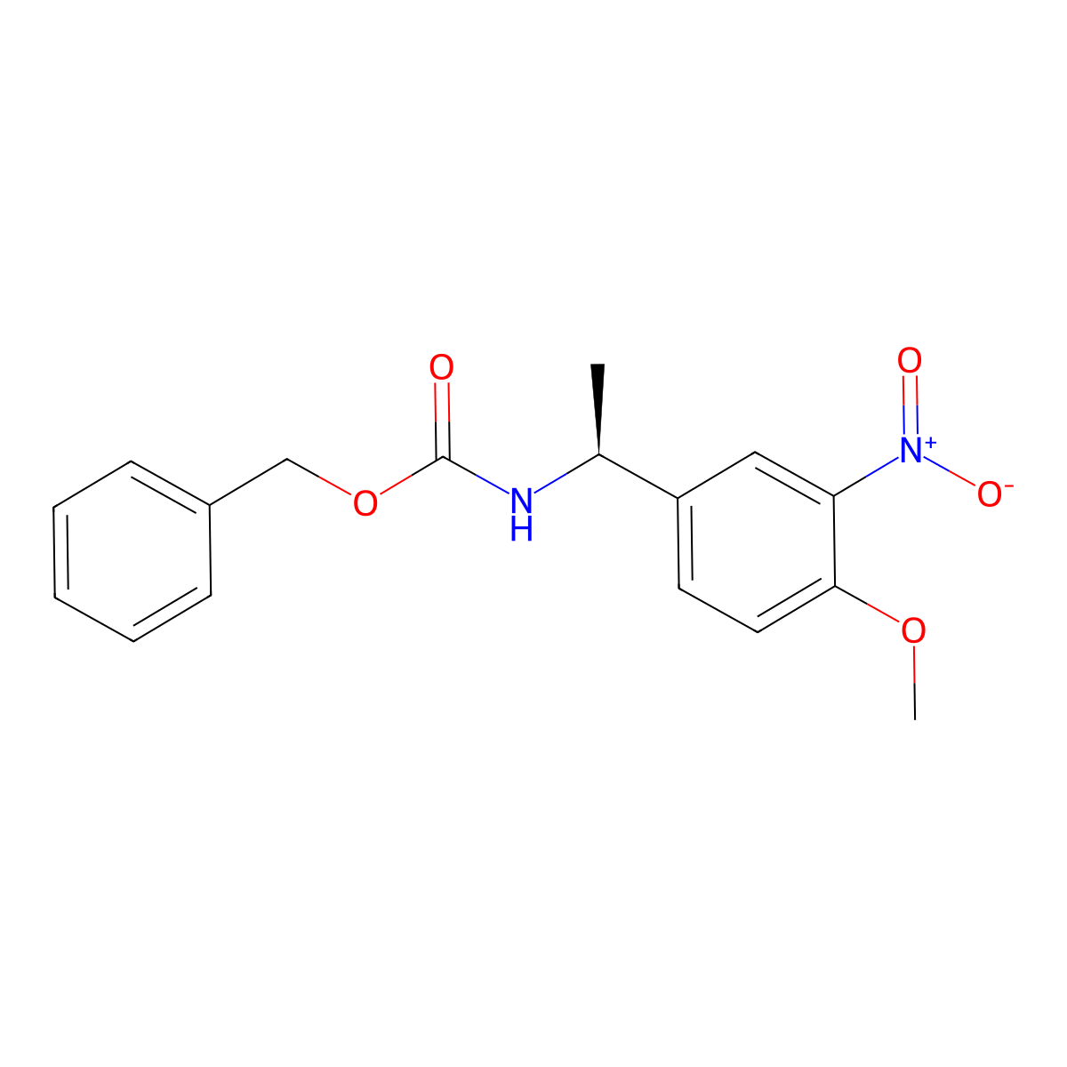 benzyl N-[(1S)-1-(4-methoxy-3-nitrophenyl)ethyl]carbamate molecular structure, CAS 2679859-41-5