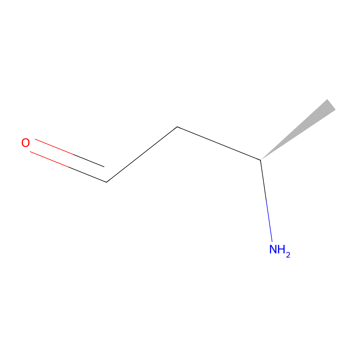 (3S)-3-aminobutanal molecular structure, CAS 2679918-92-2