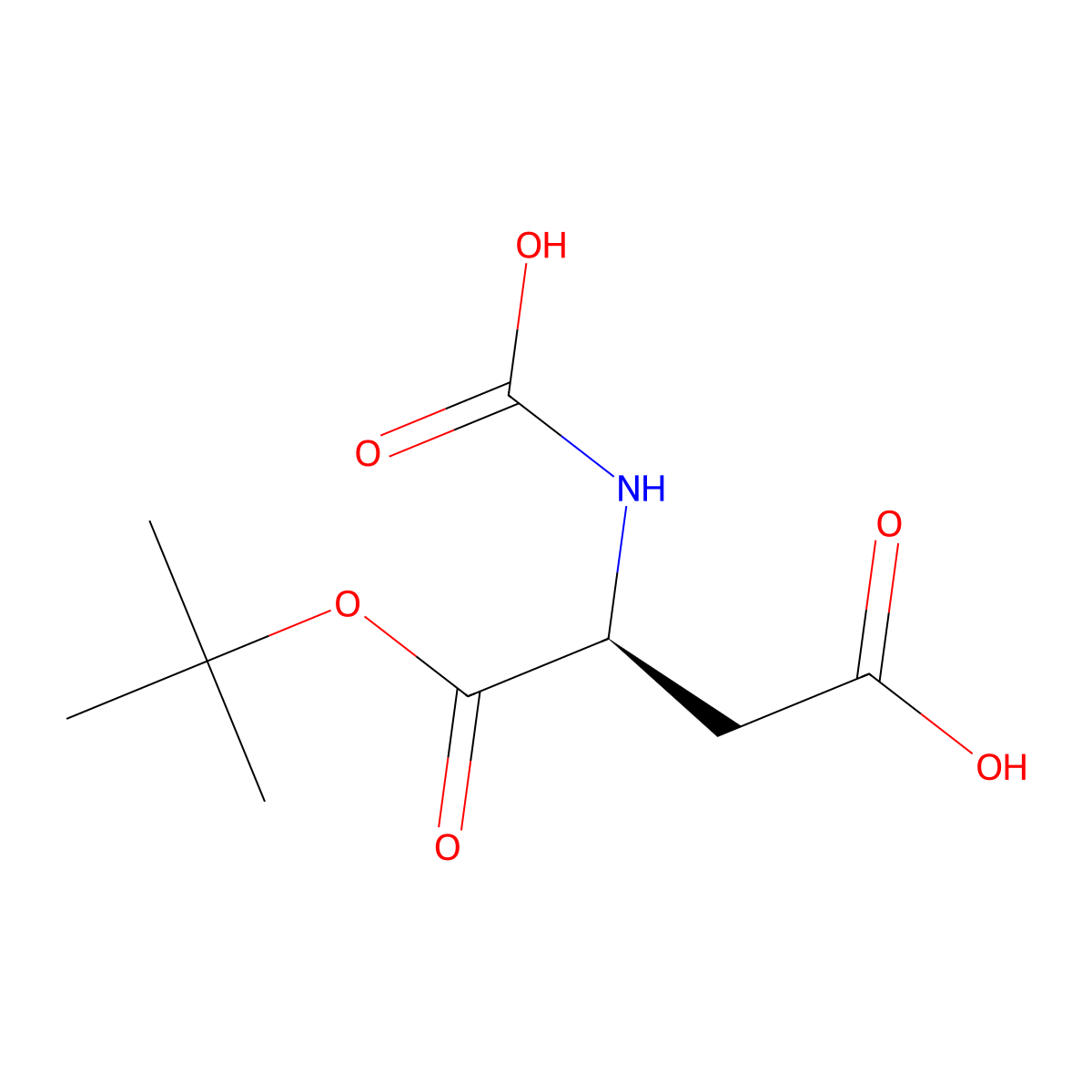 (3S)-4-(tert-butoxy)-3-(carboxyamino)-4-oxobutanoic acid molecular structure, CAS 2679919-68-5