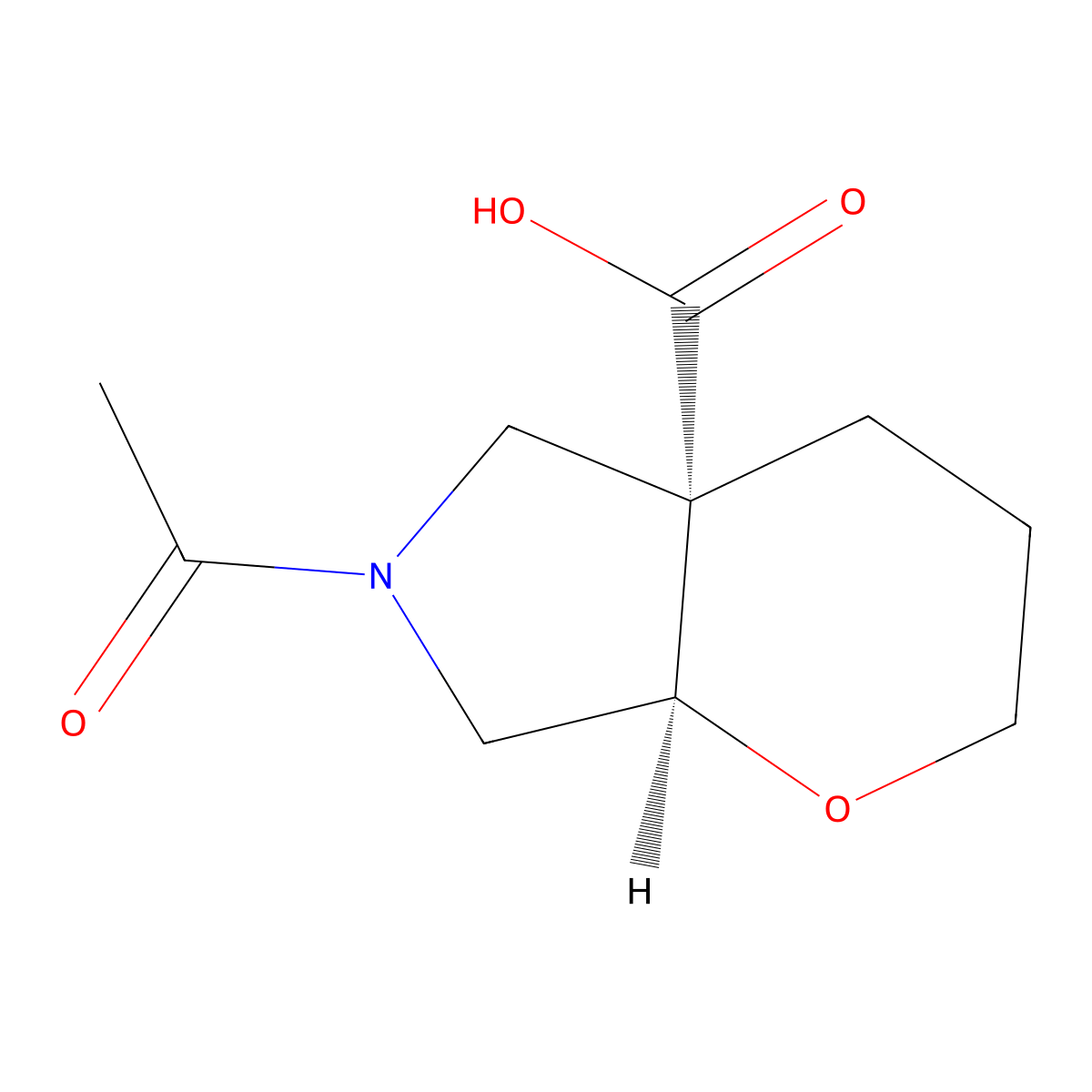 rac-(4aR,7aS)-6-acetyl-octahydropyrano[2,3-c]pyrrole-4a-carboxylic acid molecular structure, CAS 2679920-53-5