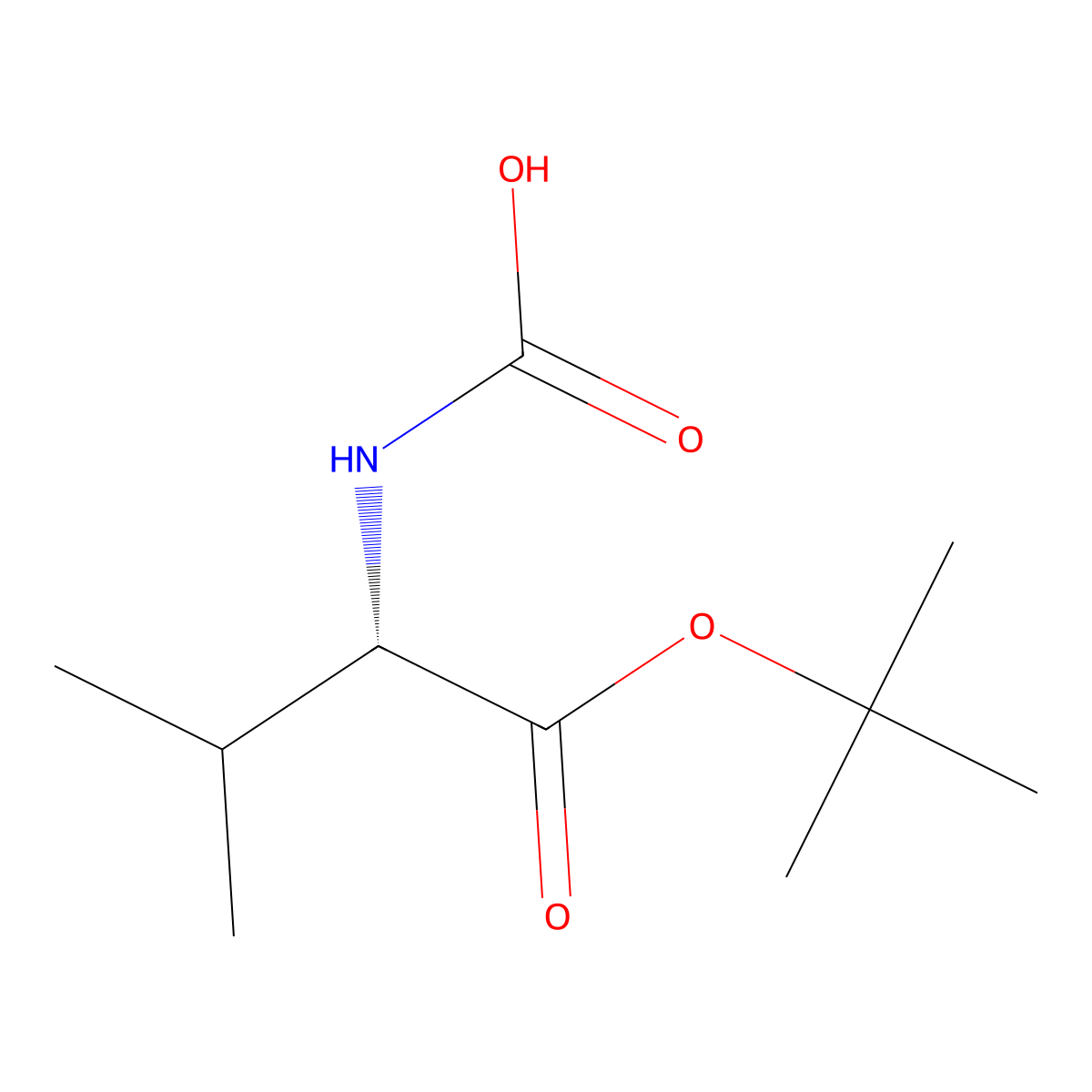 [(2S)-1-(tert-butoxy)-3-methyl-1-oxobutan-2-yl]carbamic acid molecular structure, CAS 2679920-54-6