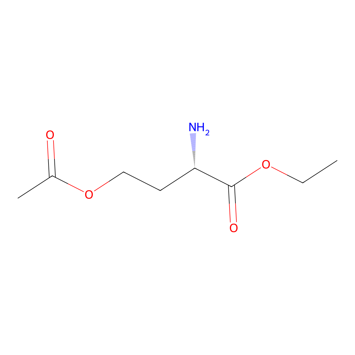 ethyl (2S)-4-(acetyloxy)-2-aminobutanoate molecular structure, CAS 2679921-21-0