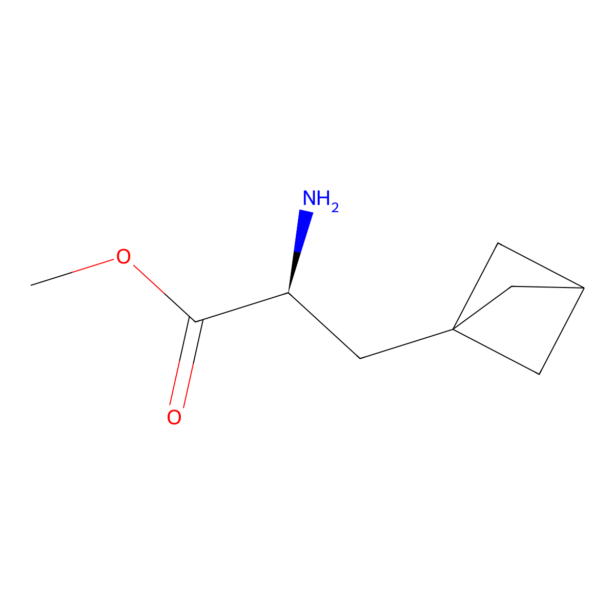 Bicyclo[1.1.1]pentane-1-propanoic acid, alpha-amino-, methyl ester, (alphaS)- molecular structure, CAS 2679926-09-9