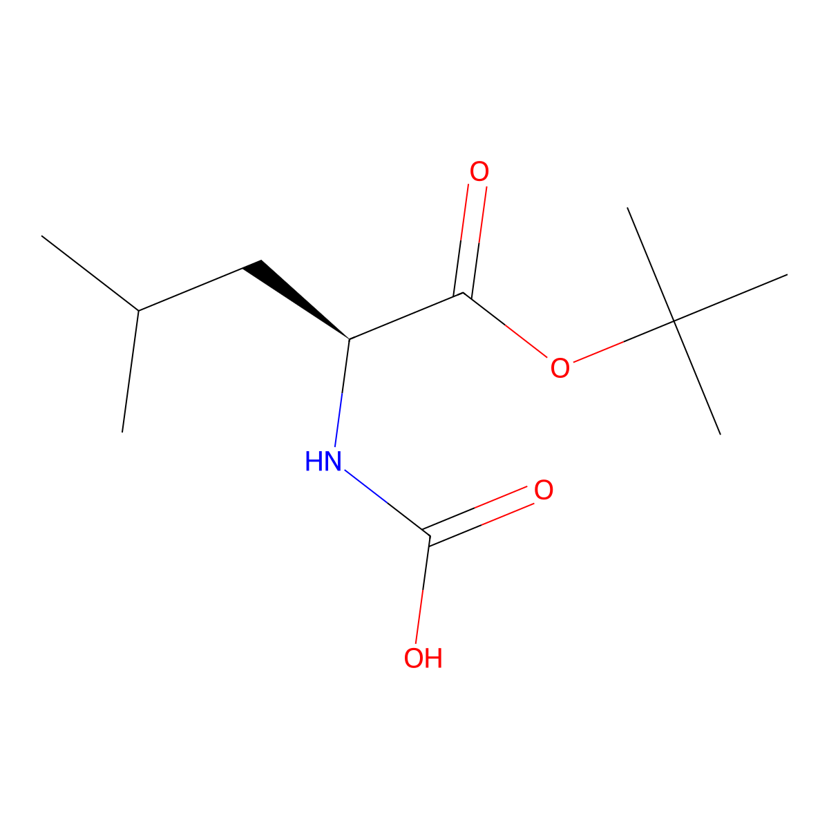 [(2S)-1-(tert-butoxy)-4-methyl-1-oxopentan-2-yl]carbamic acid molecular structure, CAS 2679926-19-1