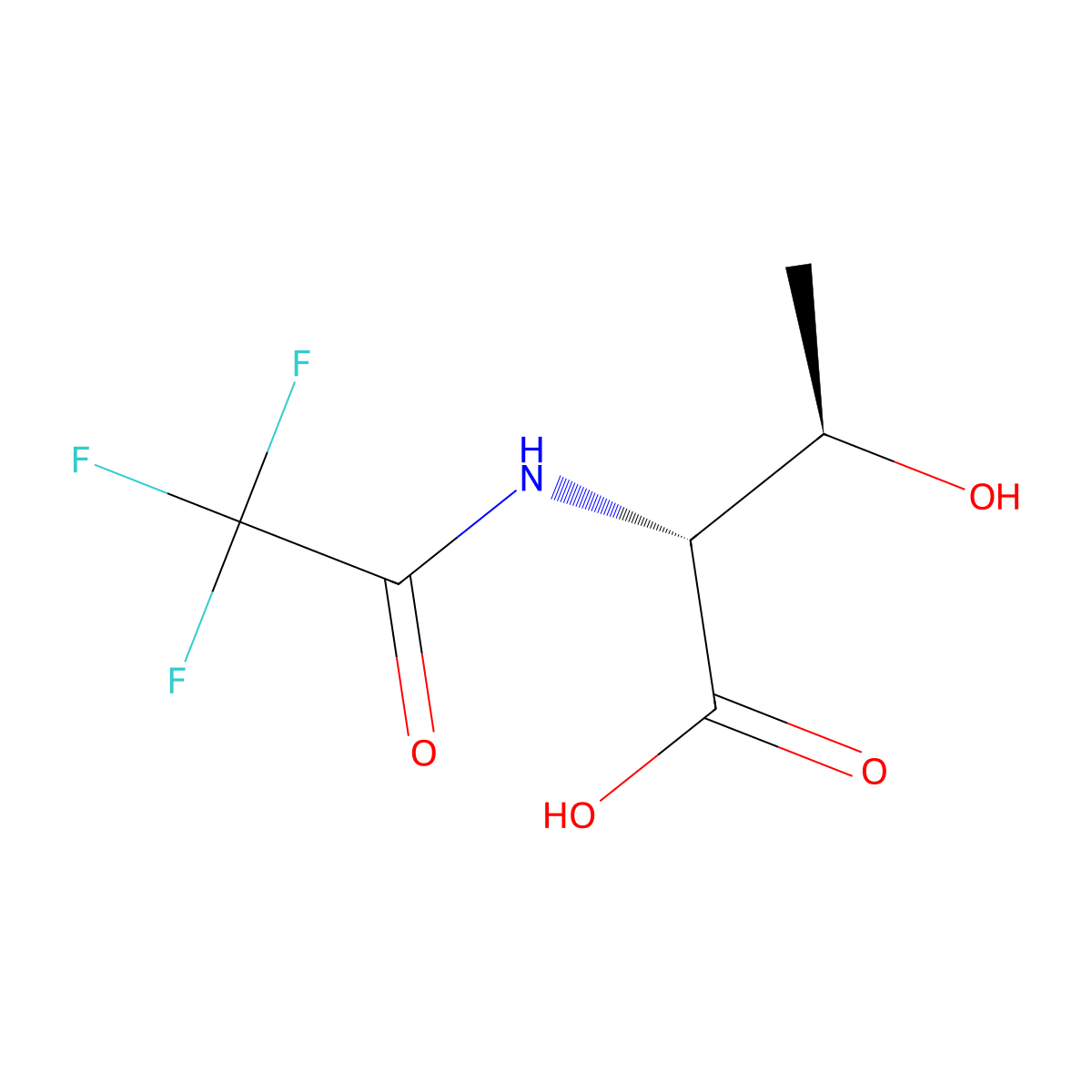(2R,3R)-3-hydroxy-2-(trifluoroacetamido)butanoic acid molecular structure, CAS 2679926-60-2