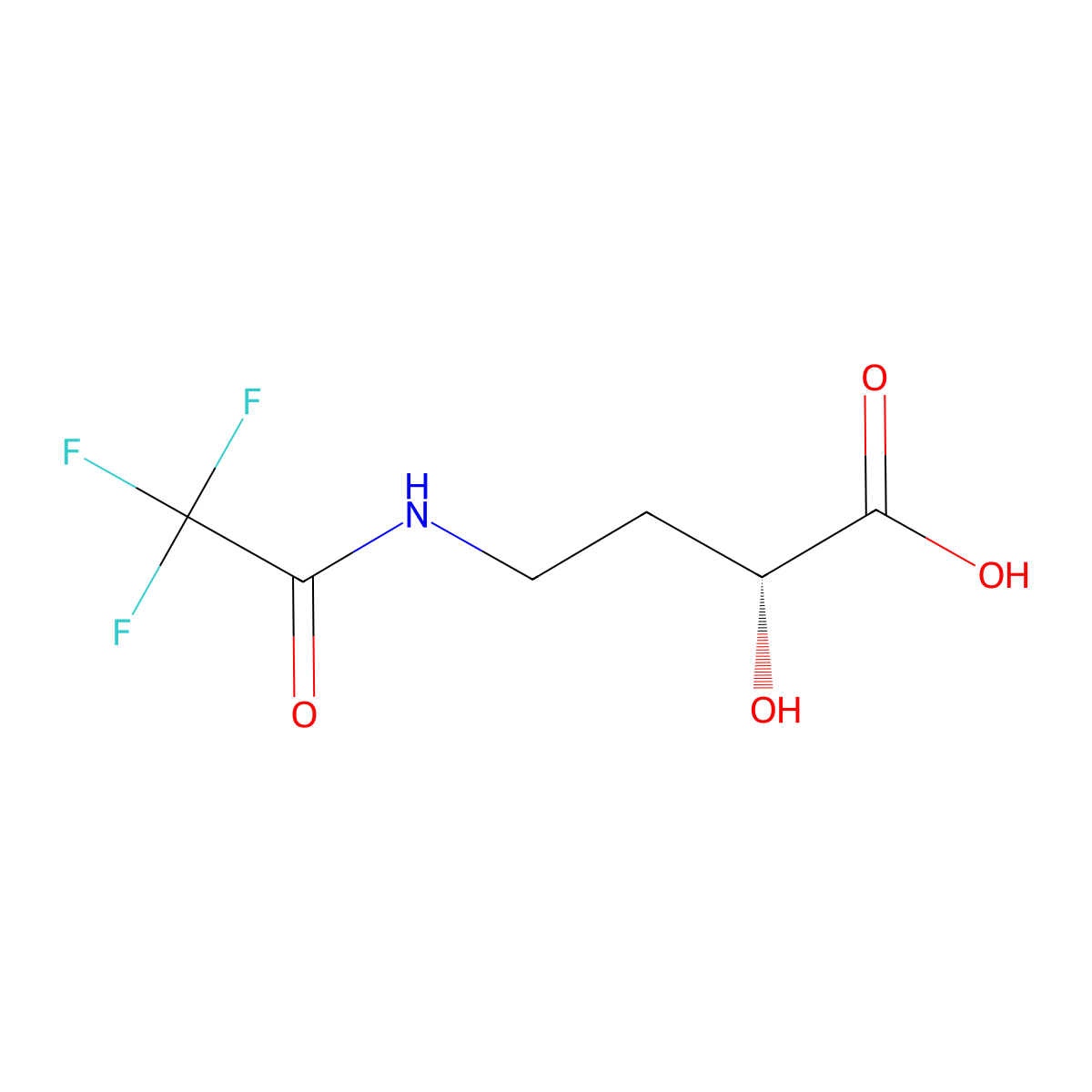 (2R)-2-hydroxy-4-(2,2,2-trifluoroacetamido)butanoic acid molecular structure, CAS 2679926-89-5