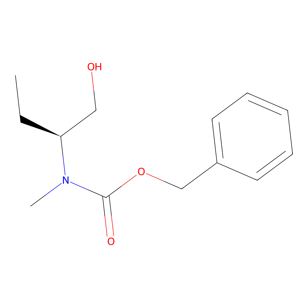 benzyl N-[(2S)-1-hydroxybutan-2-yl]-N-methylcarbamate molecular structure, CAS 2679927-40-1