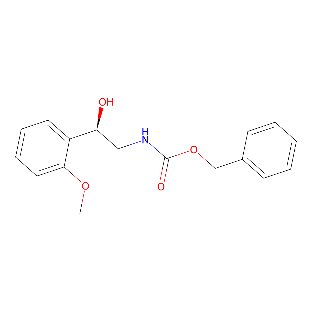 benzyl N-[(2R)-2-hydroxy-2-(2-methoxyphenyl)ethyl]carbamate molecular structure, CAS 2679927-41-2