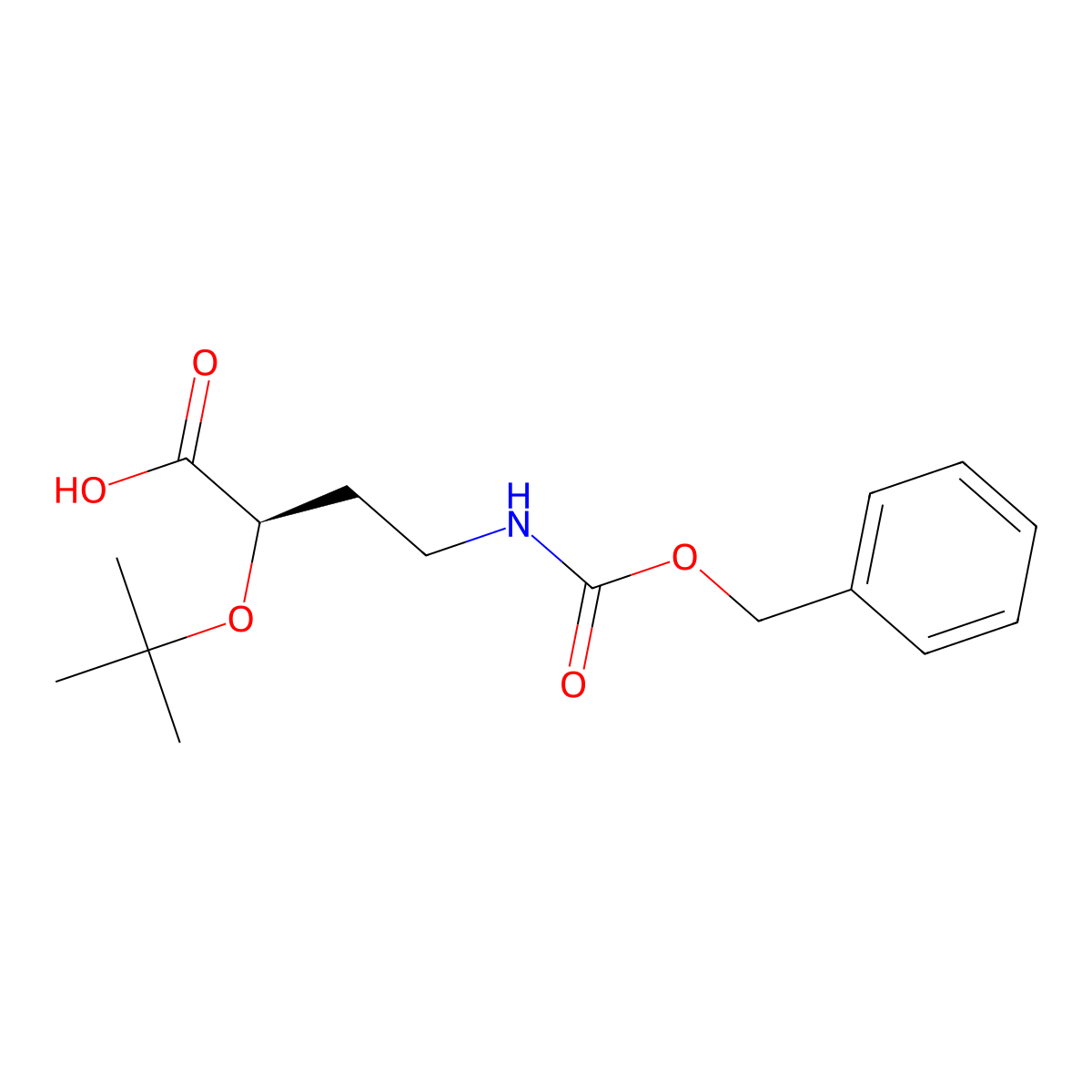 (2R)-4-{[(benzyloxy)carbonyl]amino}-2-(tert-butoxy)butanoic acid molecular structure, CAS 2679928-01-7