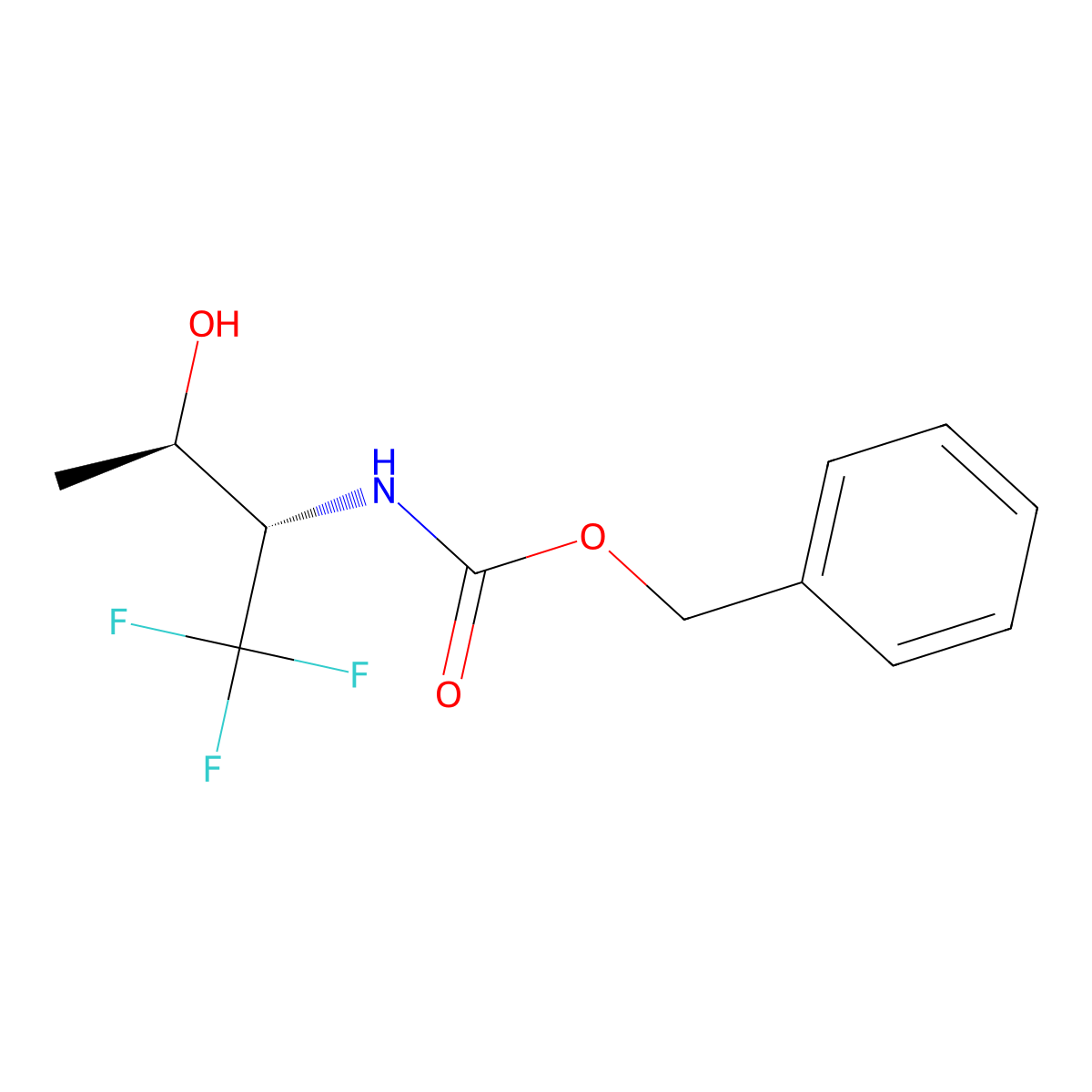 rac-benzyl N-[(2R,3S)-1,1,1-trifluoro-3-hydroxybutan-2-yl]carbamate molecular structure, CAS 2679928-03-9