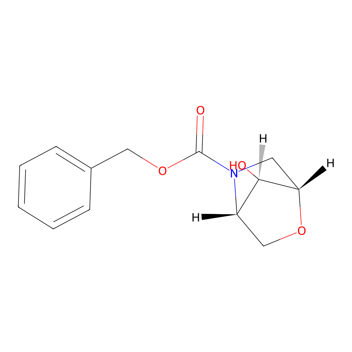 benzyl (1S,4S,7R)-7-hydroxy-2-oxa-5-azabicyclo[2.2.1]heptane-5-carboxylate molecular structure, CAS 2679928-38-0