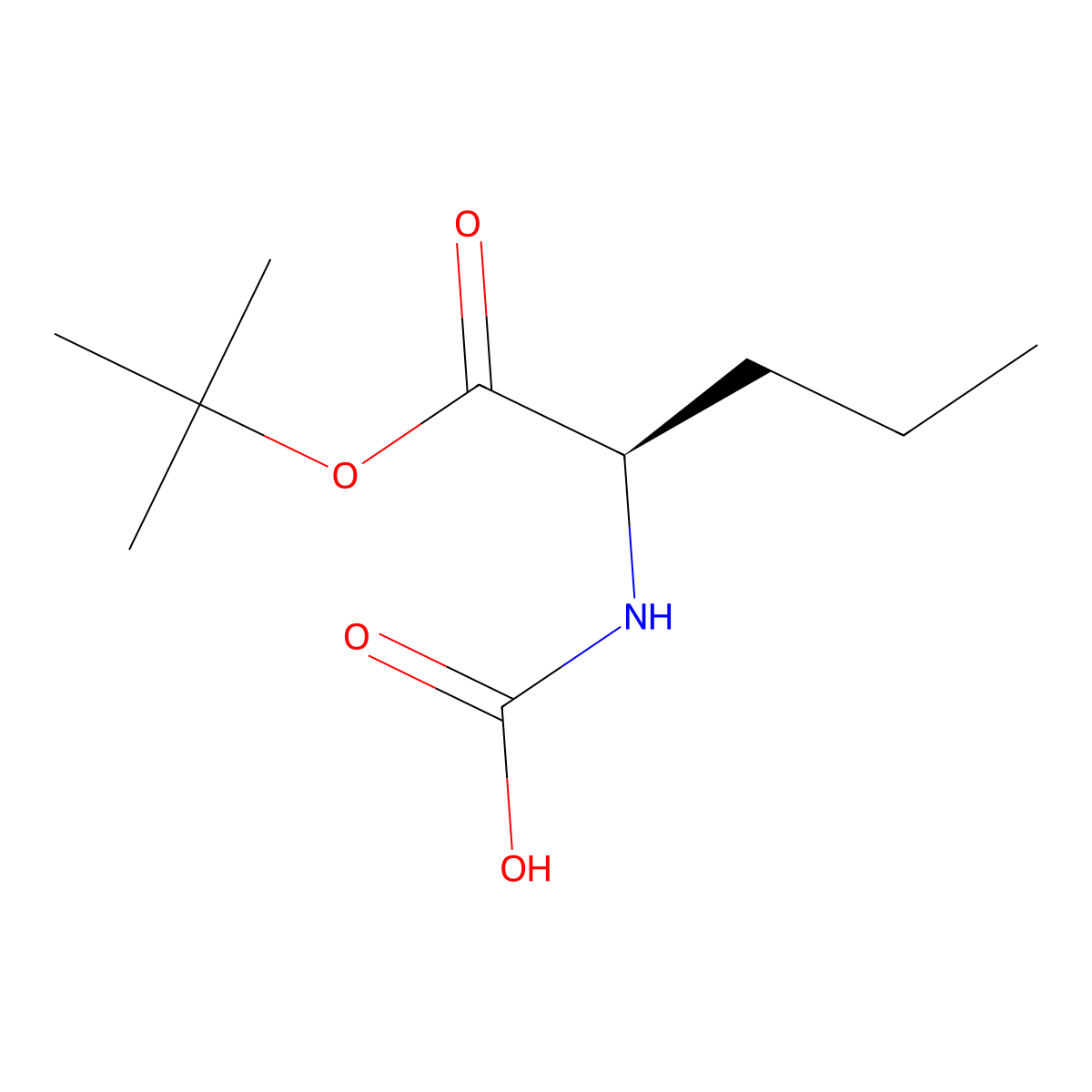 [(2R)-1-(tert-butoxy)-1-oxopentan-2-yl]carbamic acid molecular structure, CAS 2679928-61-9