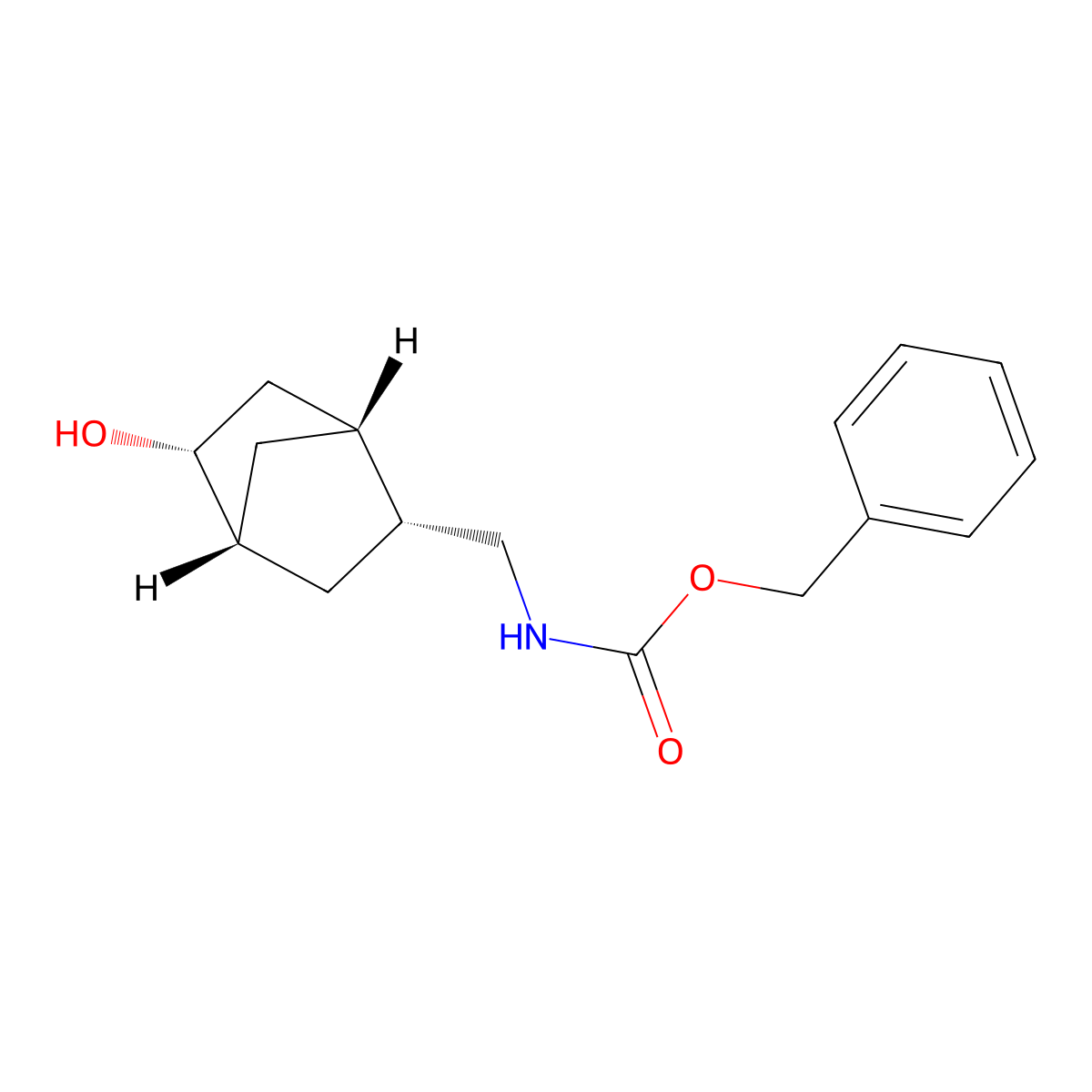 rac-benzyl N-{[(1R,2R,4R,5R)-5-hydroxybicyclo[2.2.1]heptan-2-yl]methyl}carbamate molecular structure, CAS 2679929-04-3