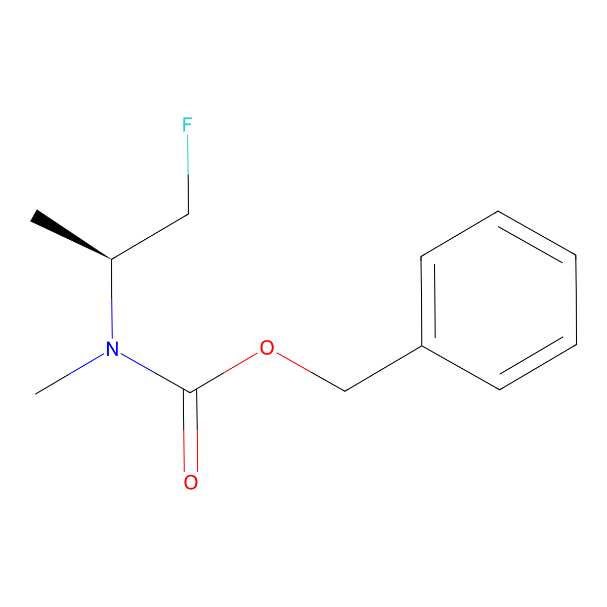 benzyl N-[(2S)-1-fluoropropan-2-yl]-N-methylcarbamate molecular structure, CAS 2679929-46-3