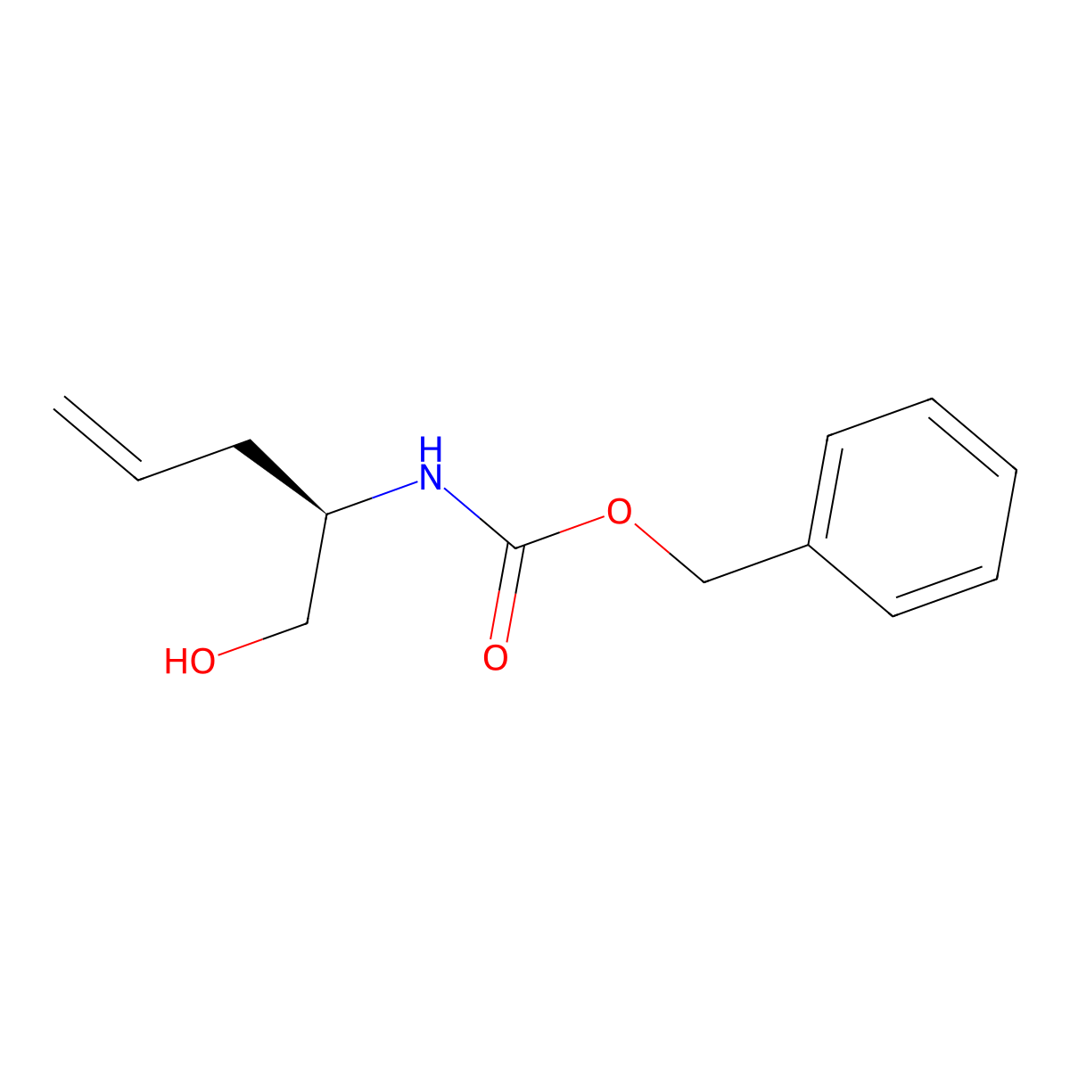 benzyl N-[(2R)-1-hydroxypent-4-en-2-yl]carbamate molecular structure, CAS 2679930-48-2