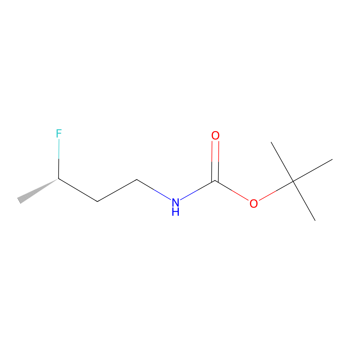 tert-butyl N-[(3S)-3-fluorobutyl]carbamate molecular structure, CAS 2679930-70-0