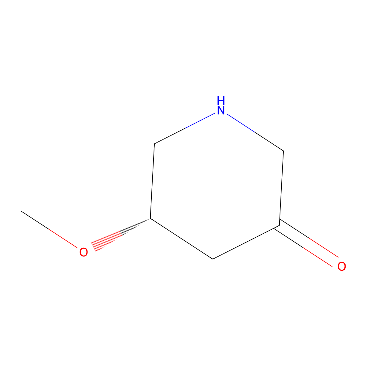 (5S)-5-methoxypiperidin-3-one molecular structure, CAS 2679931-01-0