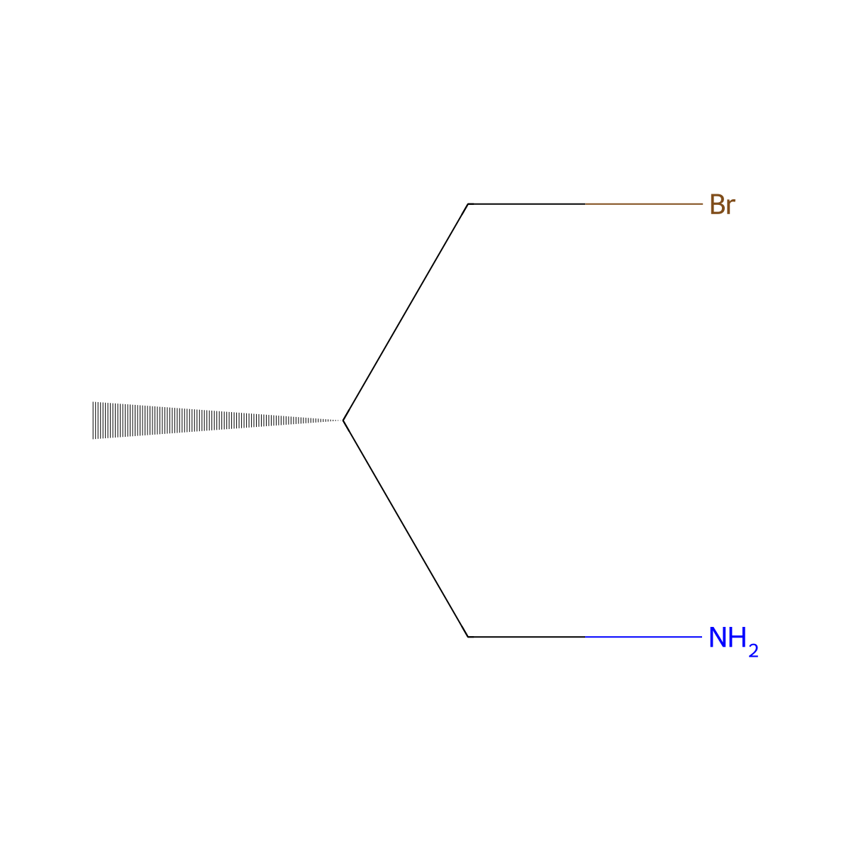 (2S)-3-bromo-2-methylpropan-1-amine molecular structure, CAS 2679931-12-3