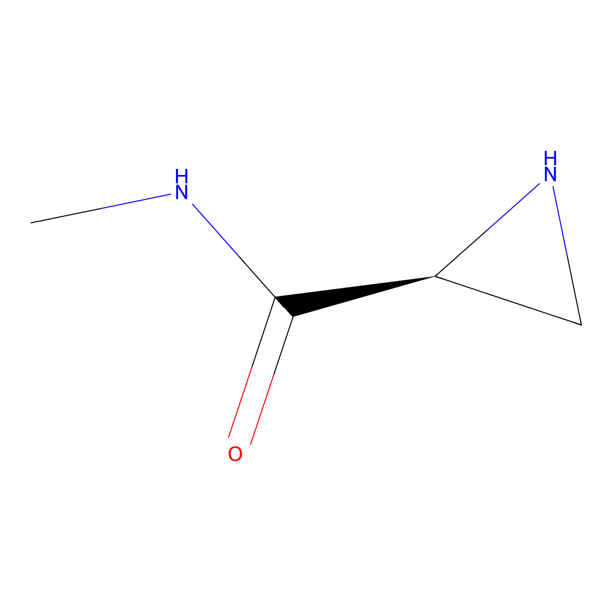 (2S)-N-methylaziridine-2-carboxamide molecular structure, CAS 2679931-21-4