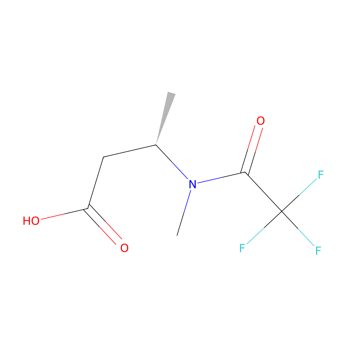 (3S)-3-(2,2,2-trifluoro-N-methylacetamido)butanoic acid molecular structure, CAS 2679931-25-8