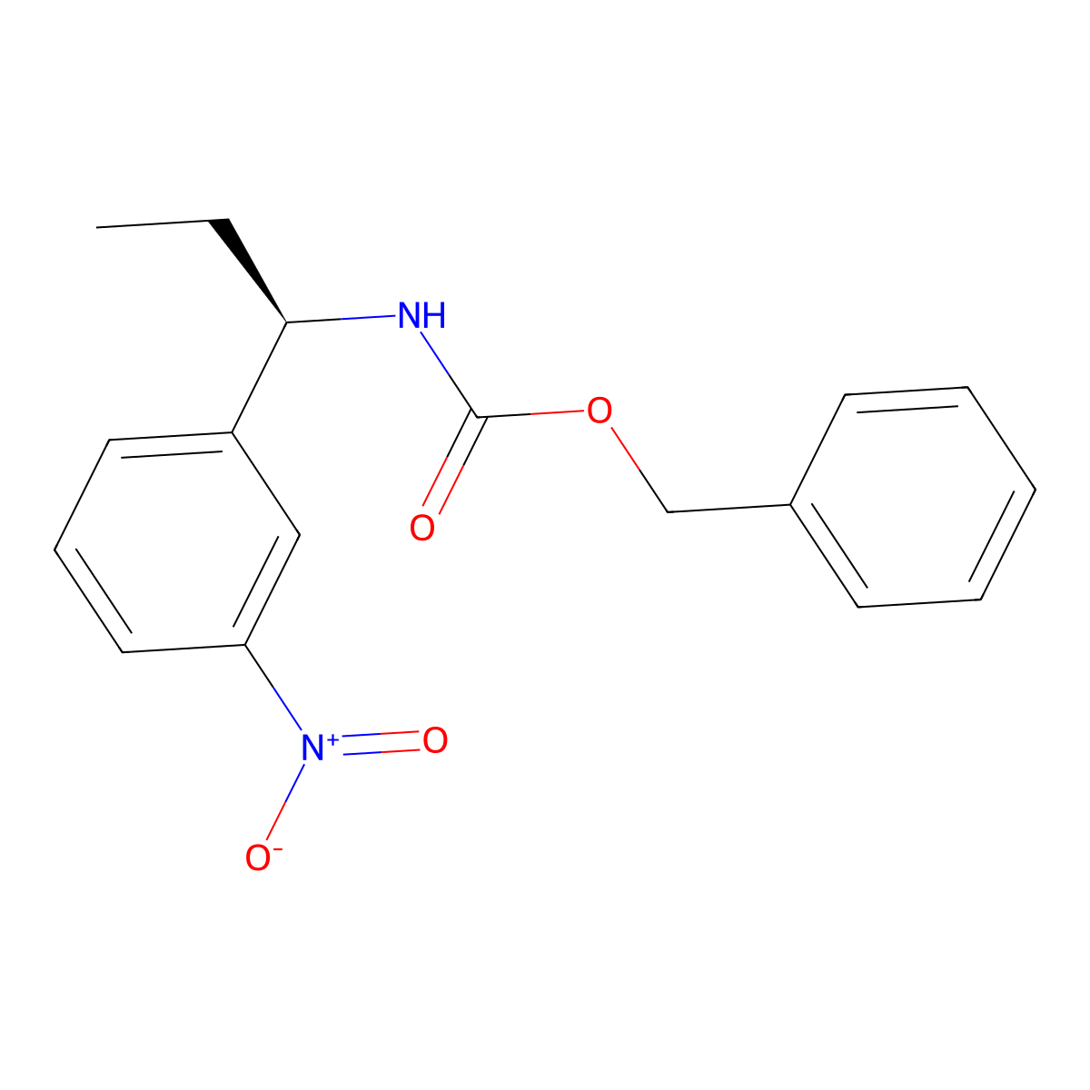 benzyl N-[(1R)-1-(3-nitrophenyl)propyl]carbamate molecular structure, CAS 2679931-68-9