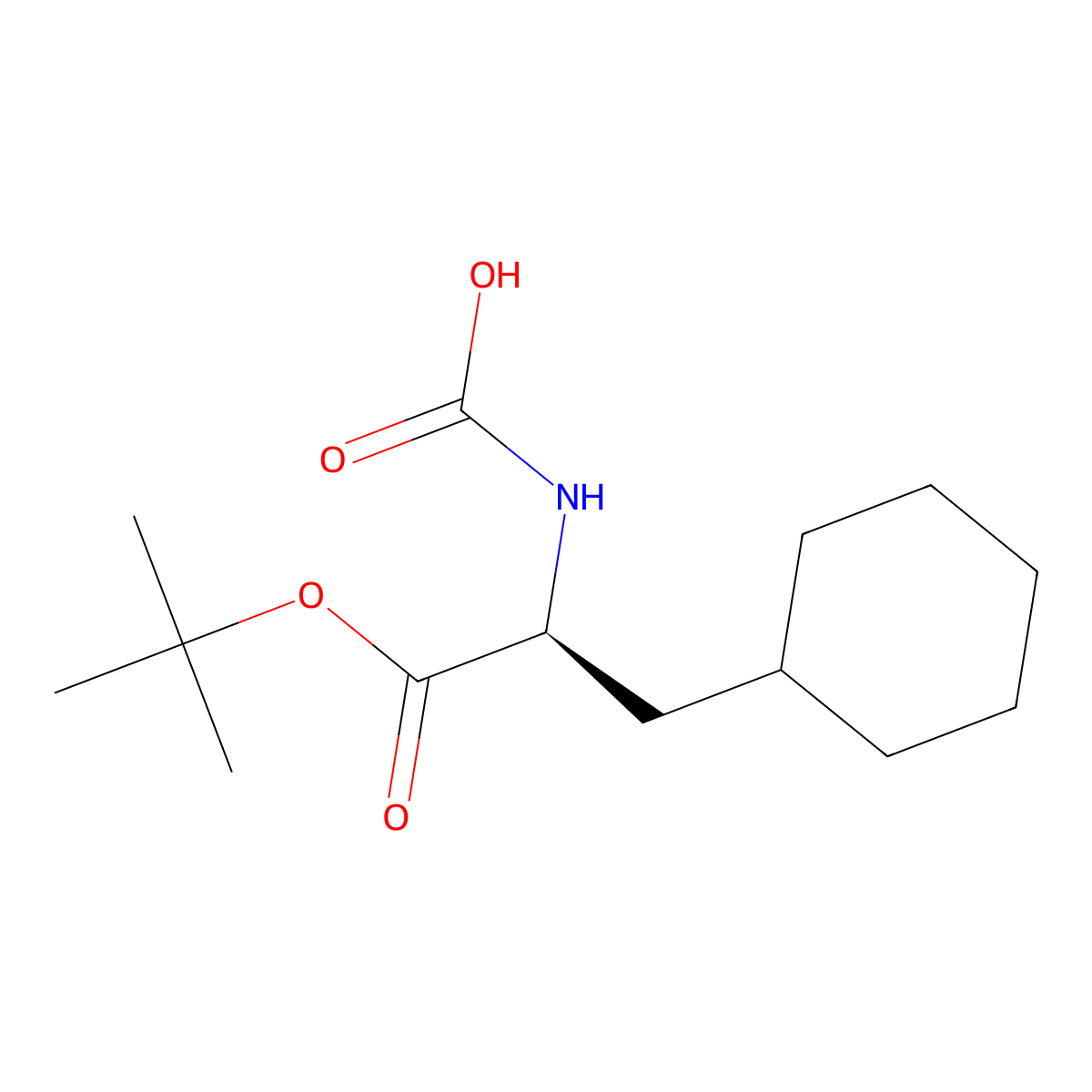 [(2S)-1-(tert-butoxy)-3-cyclohexyl-1-oxopropan-2-yl]carbamic acid molecular structure, CAS 2679931-80-5