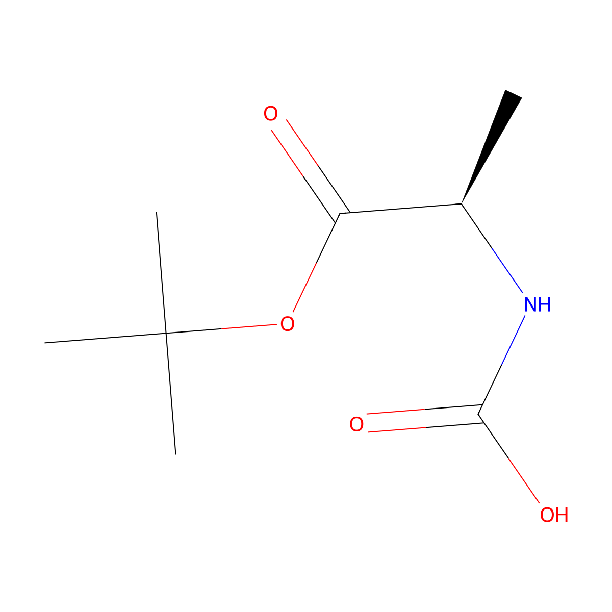[(2R)-1-(tert-butoxy)-1-oxopropan-2-yl]carbamic acid molecular structure, CAS 2679932-55-7
