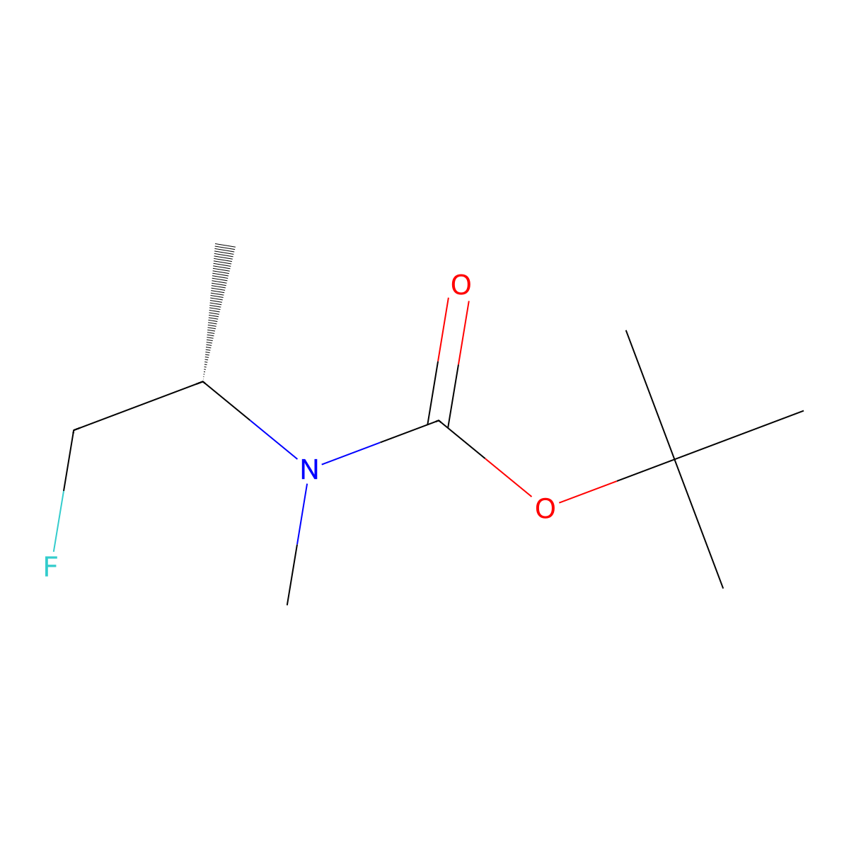 tert-butyl N-[(2S)-1-fluoropropan-2-yl]-N-methylcarbamate molecular structure, CAS 2679932-73-9