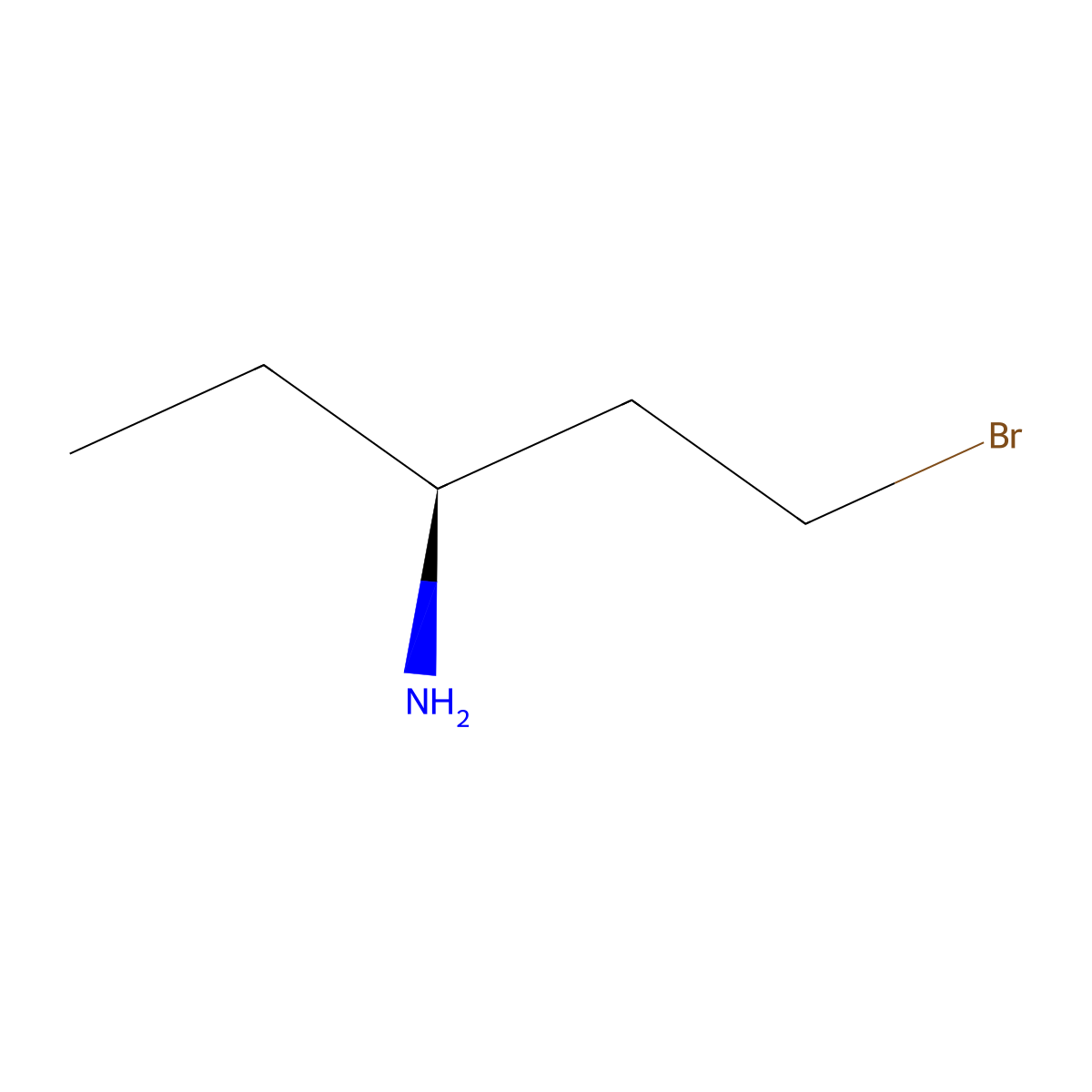 (3S)-1-bromopentan-3-amine molecular structure, CAS 2679932-82-0