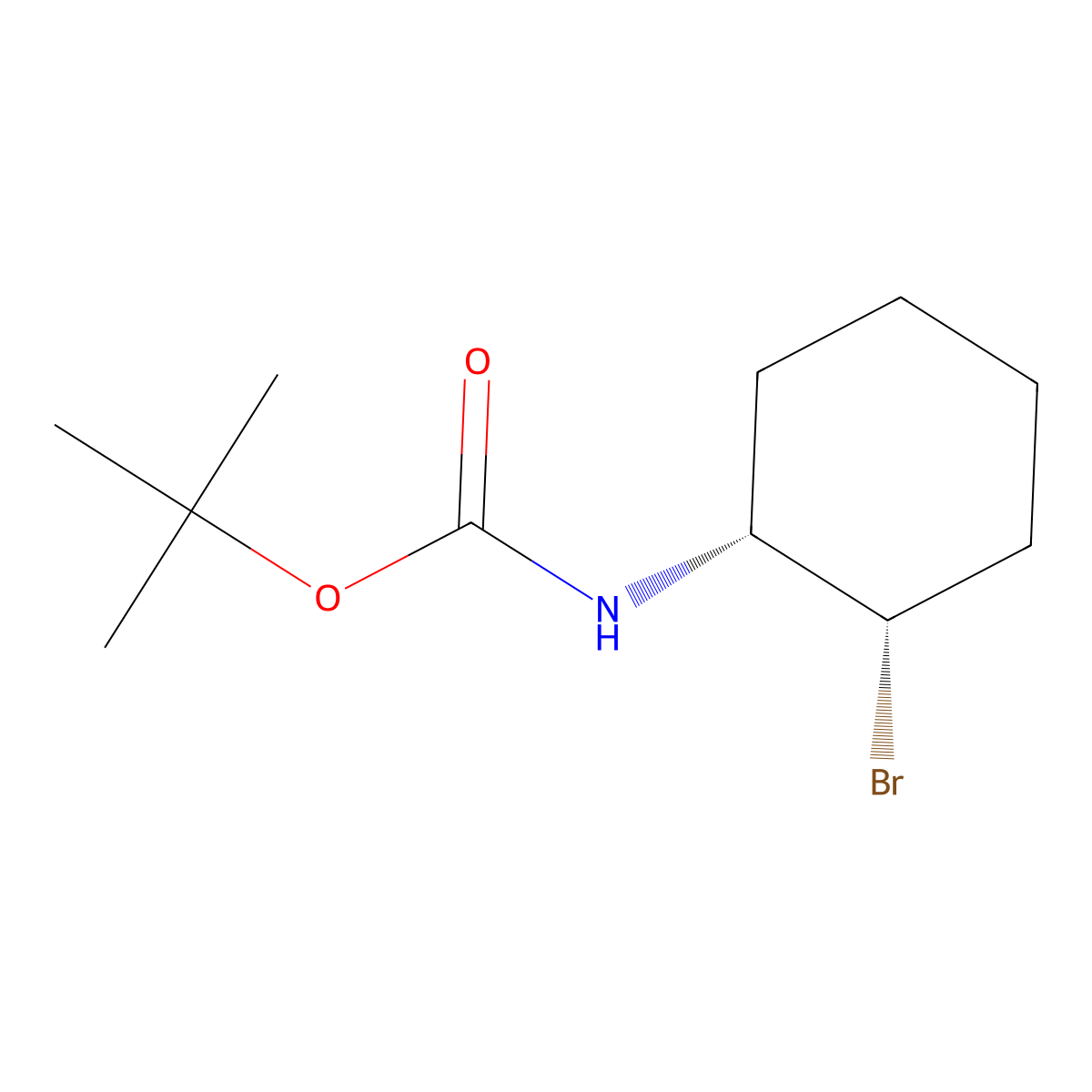 rac-tert-butyl N-[(1R,2S)-2-bromocyclohexyl]carbamate molecular structure, CAS 2679933-13-0