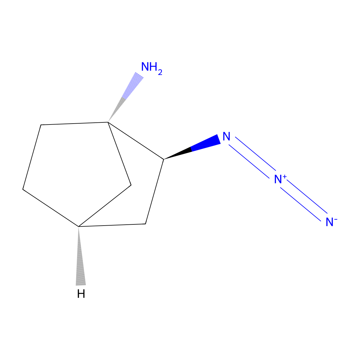 rac-(1R,2R,4S)-2-azidobicyclo[2.2.1]heptan-1-amine molecular structure, CAS 2679933-33-4