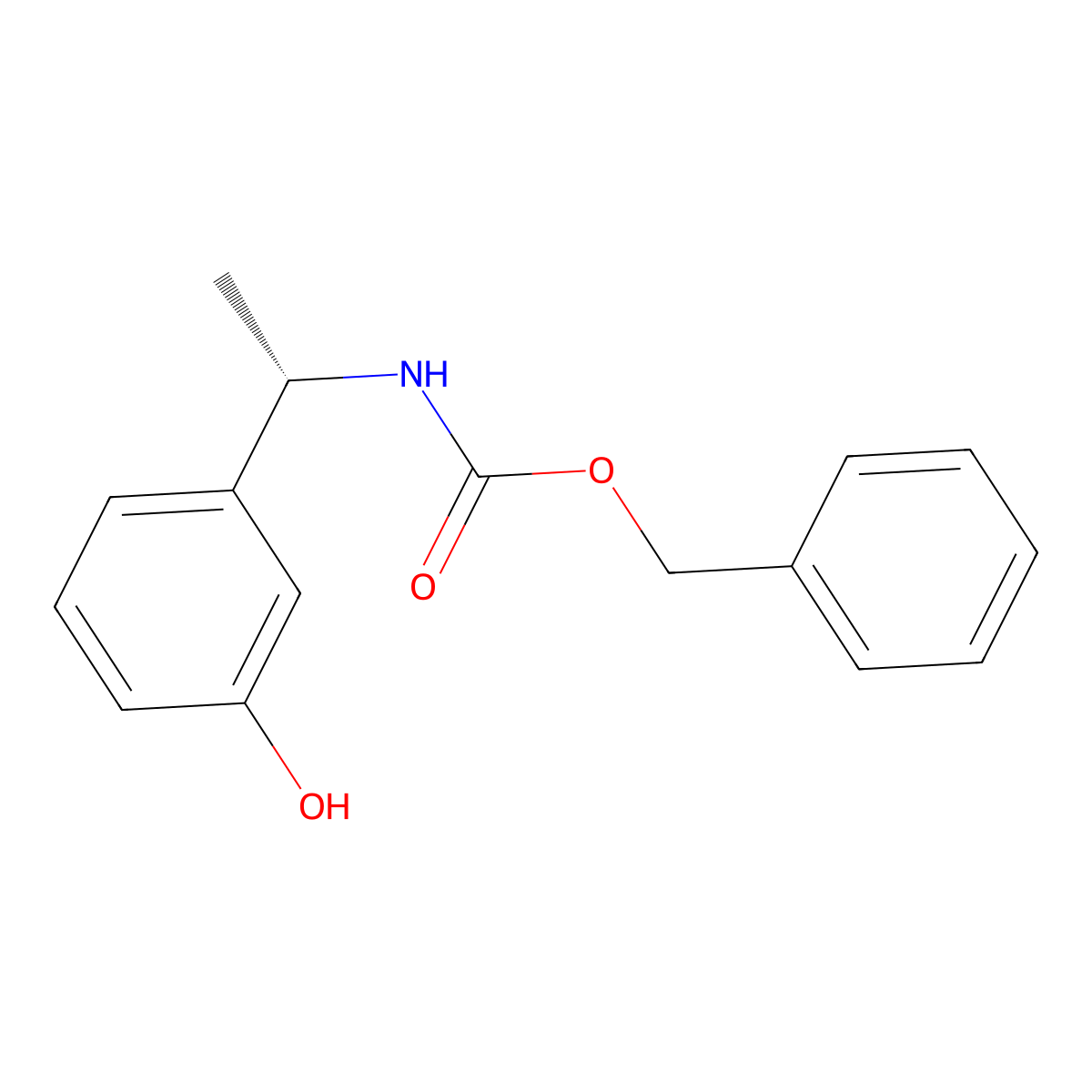 benzyl N-[(1S)-1-(3-hydroxyphenyl)ethyl]carbamate molecular structure, CAS 2679933-50-5