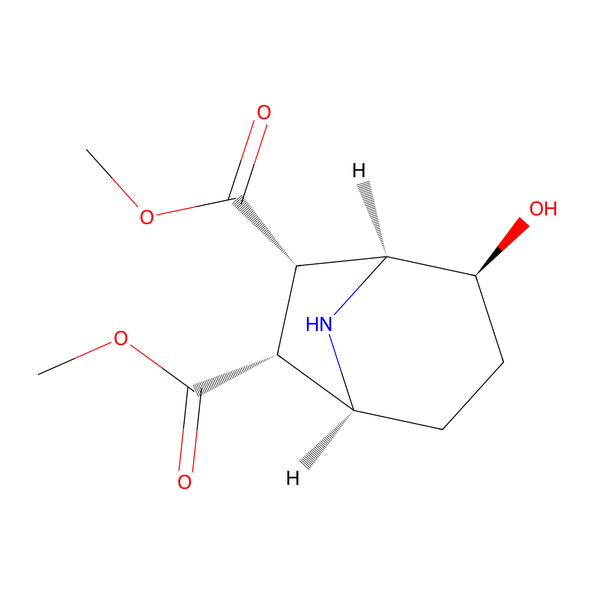 rac-6,7-dimethyl (1R,2R,5R,6S,7R)-2-hydroxy-8-azabicyclo[3.2.1]octane-6,7-dicarboxylate molecular structure, CAS 2679933-51-6