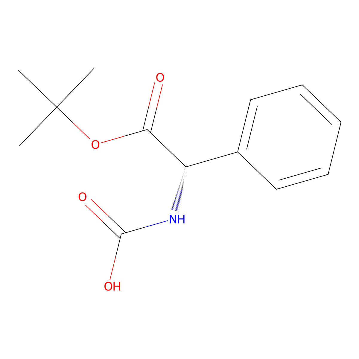[(1S)-2-(tert-butoxy)-2-oxo-1-phenylethyl]carbamic acid molecular structure, CAS 2679933-79-8