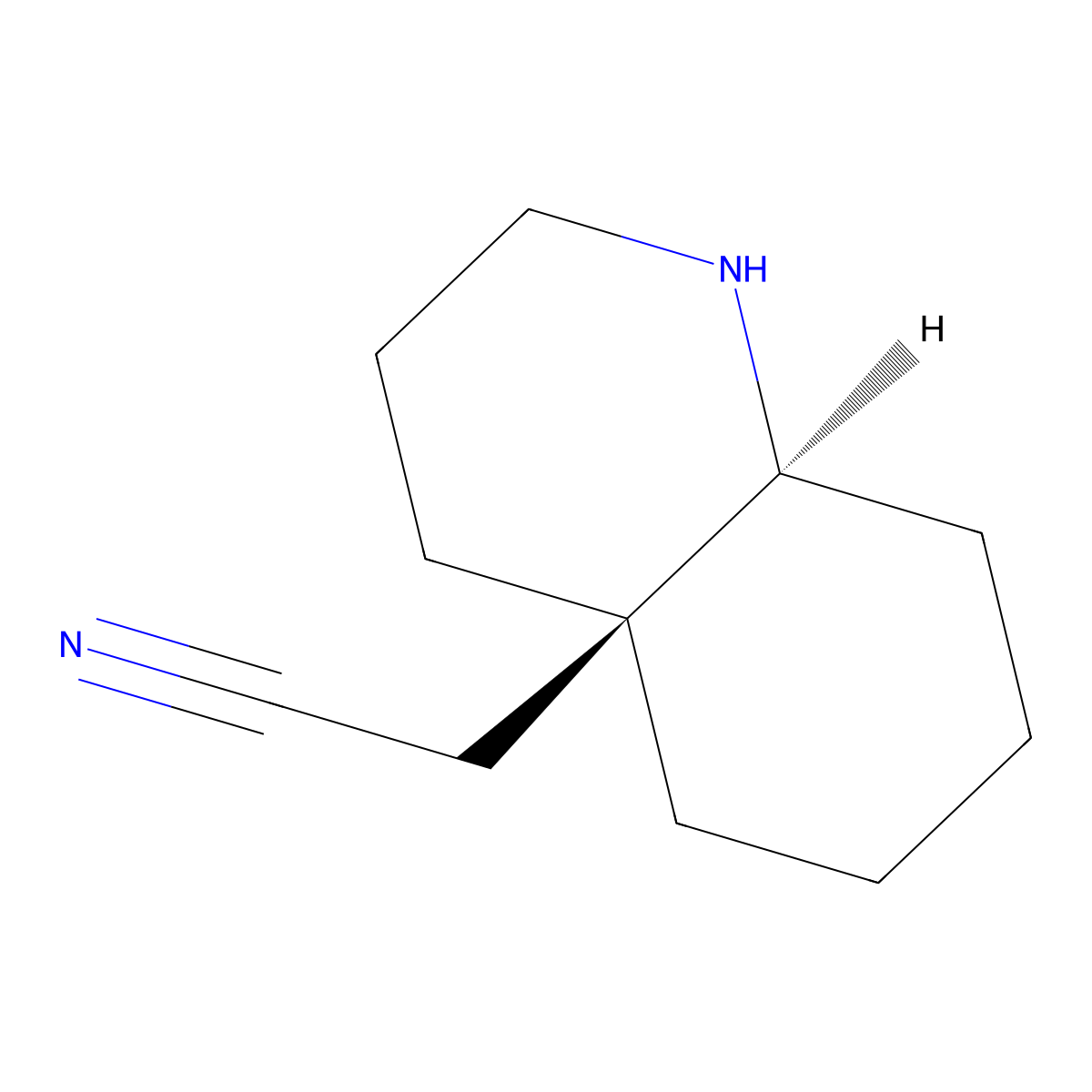 rac-2-[(4aR,8aS)-decahydroquinolin-4a-yl]acetonitrile molecular structure, CAS 2679933-82-3