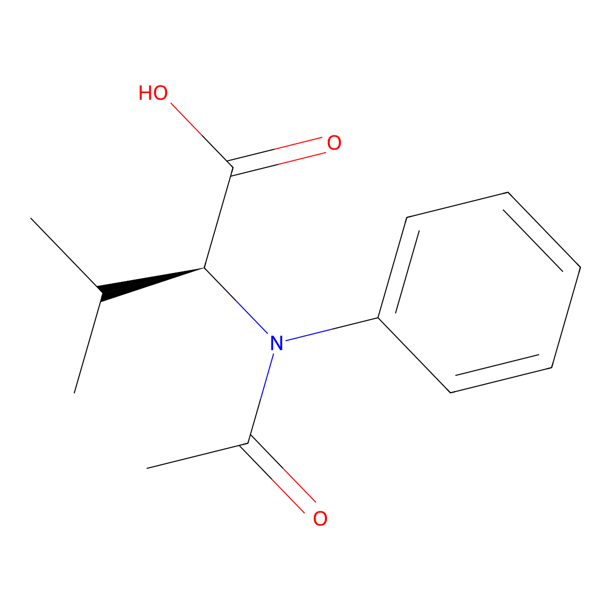 (2S)-3-methyl-2-(N-phenylacetamido)butanoic acid molecular structure, CAS 2679934-34-8