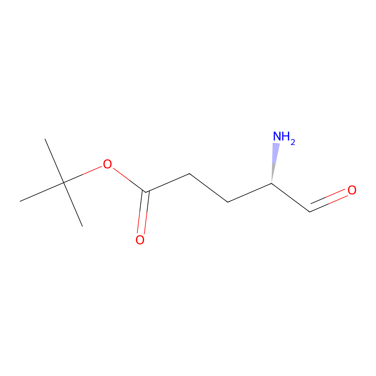 tert-butyl (4S)-4-amino-5-oxopentanoate molecular structure, CAS 2679934-41-7